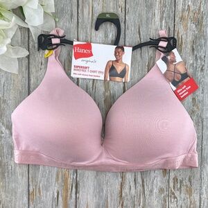 Women’s Hanes Originals Super Soft Contour Wirefree T-Shirt Bra Size XL